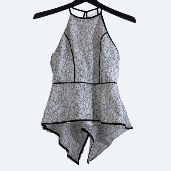 COPY - Do & be delicate Floral lace halter top Size S - Picture 1 of 14